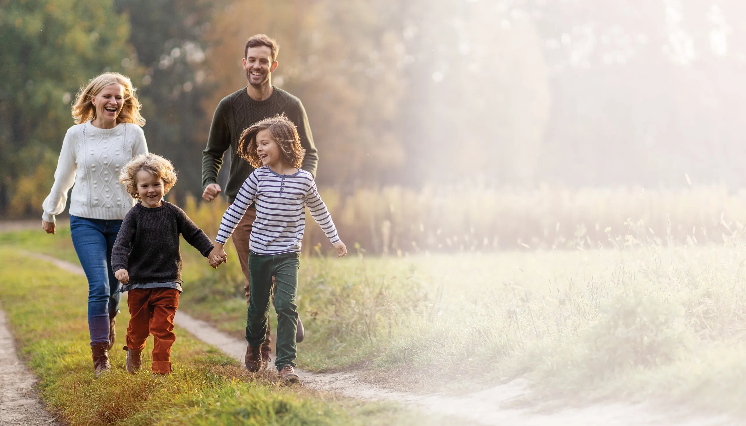 Family enjoying each other's company